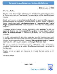 Cartas de Despedida: Guía Definitiva para Comunicar con Profesionalismo y Elegancia 18 ejemplo de Cartas de Despedida para un Ser Querido Fallecido